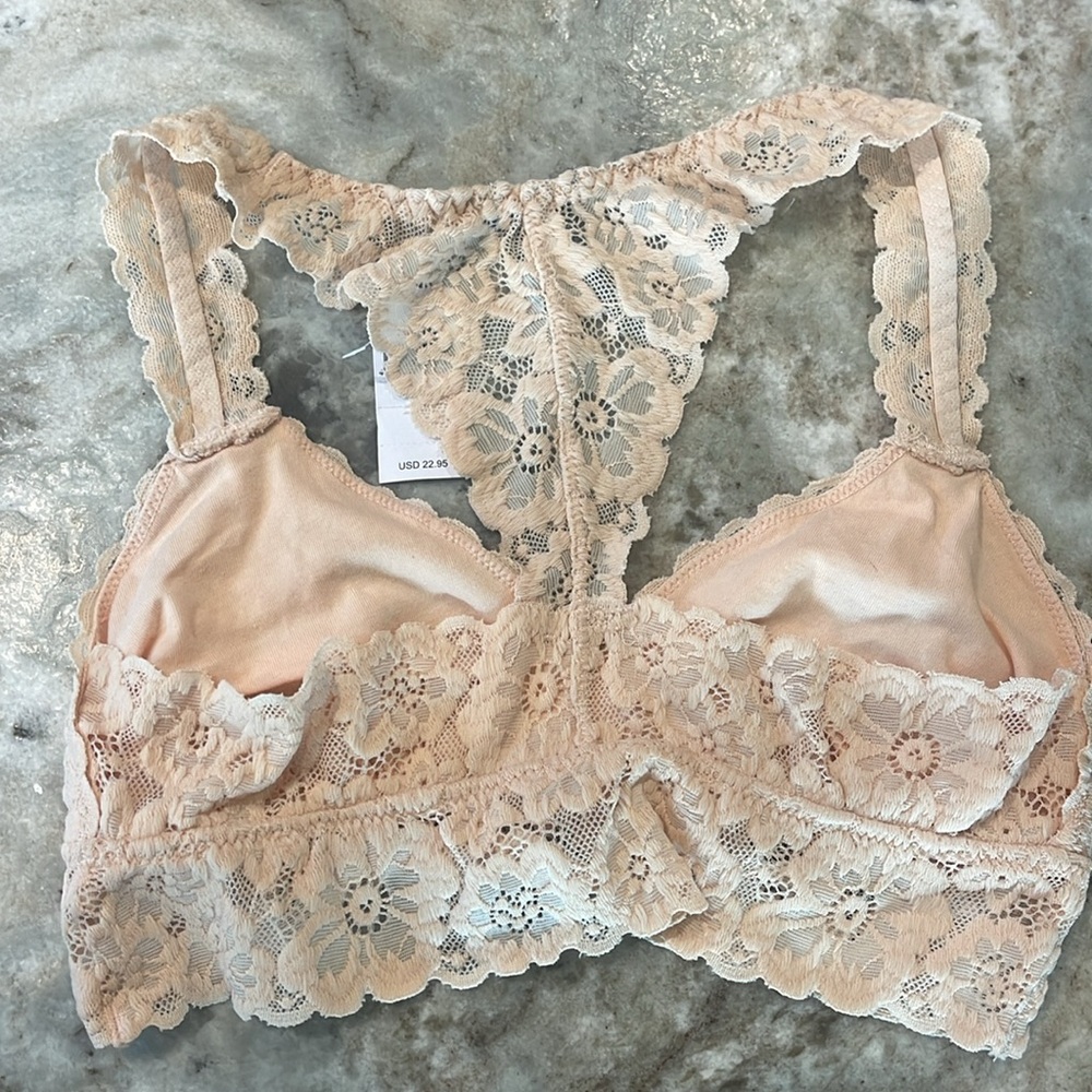 Aerie Bralets Black and Peach size small - Picture 5 of 7